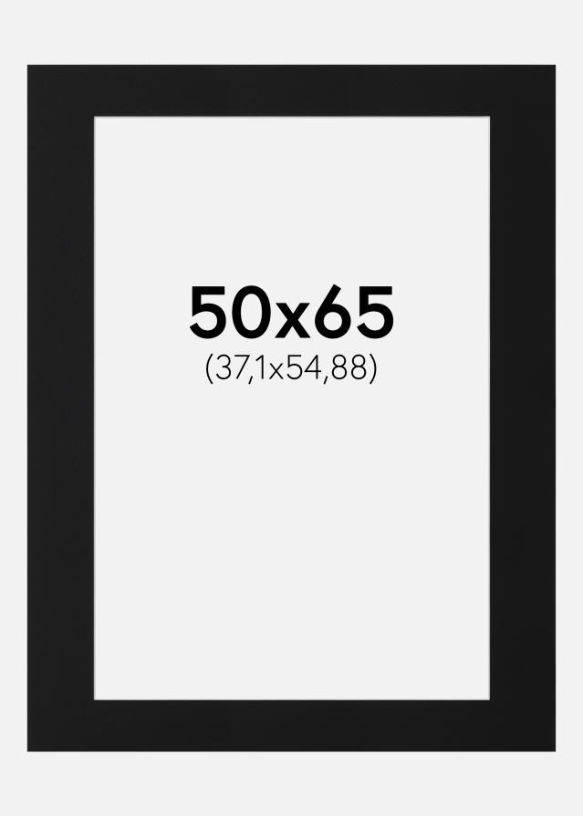 Artlink Passepartout Schwarz Standard (weißer Kern) 50x65 cm (37,1x54,88)