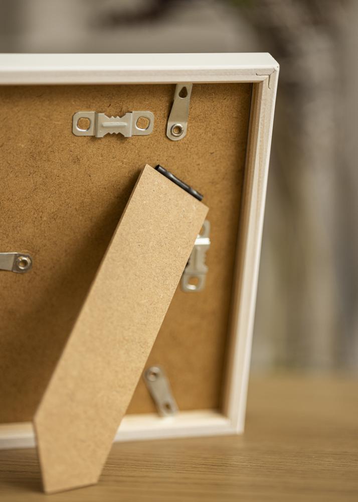 Ram med passepartou Rahmen E-Line Weiß 13x18 cm - Passepartout Weiß 3,5x5 inches