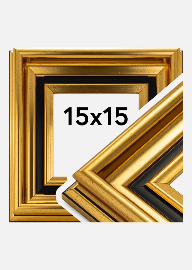 Ramverkstad Rahmen Gysinge Premium Gold 15x15 cm