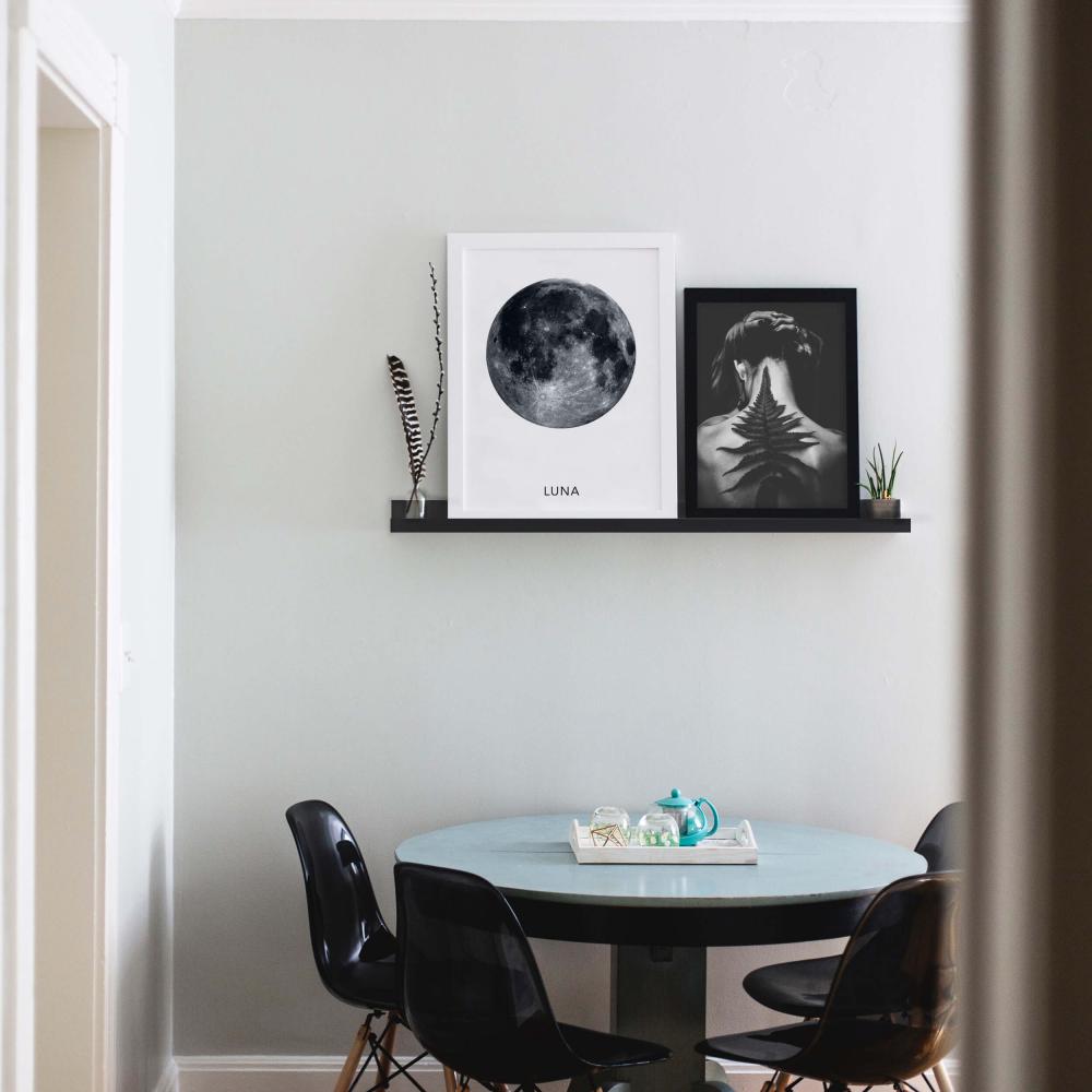 BGA Bilderleiste Schwarz 130 cm