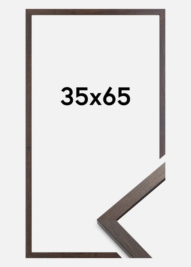 BGA Rahmen Trendy Acrylglas Nussbaum 35x65 cm