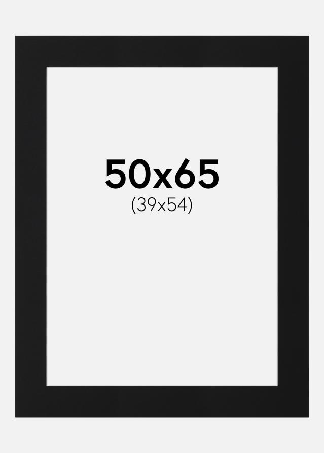 Artlink Passepartout Schwarz Standard (weißer Kern) 50x65 cm (39x54)