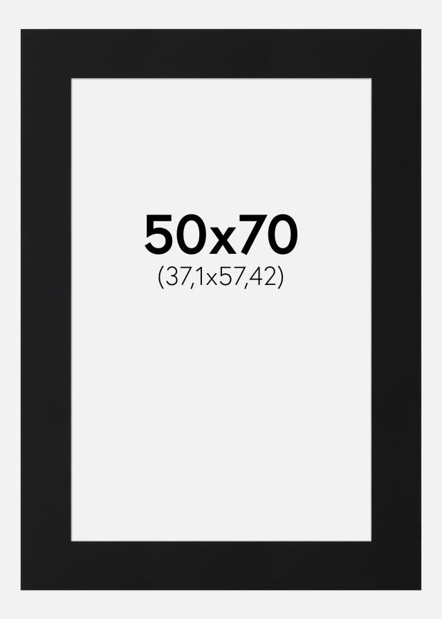 Artlink Passepartout Schwarz Standard (weißer Kern) 50x70 cm (37,1x57,42)