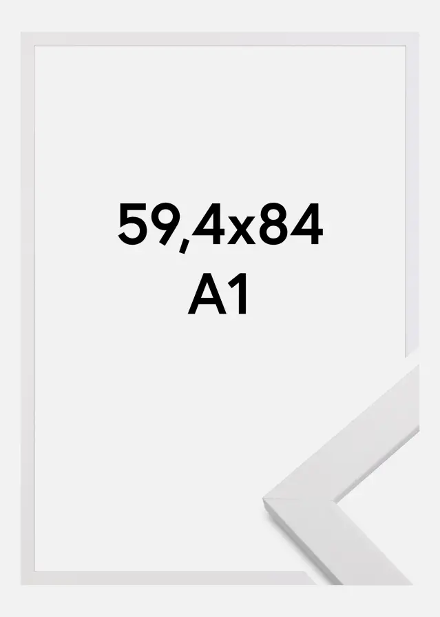 Galleri 1 Rahmen White Wood Acrylglas 59,4x84,1 cm (A1)