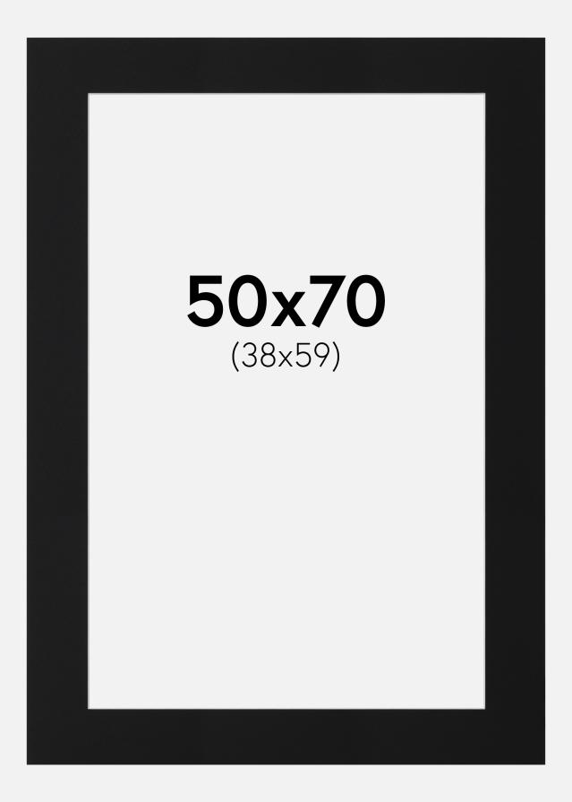 Artlink Passepartout Schwarz Standard (weißer Kern) 50x70 cm (38x59)