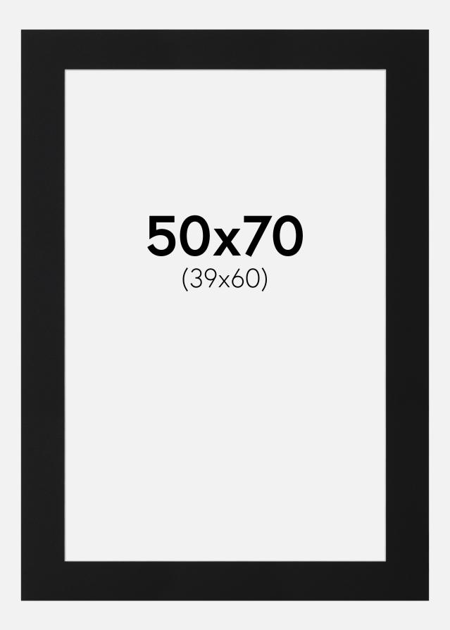 Artlink Passepartout Schwarz Standard (weißer Kern) 50x70 cm (39x60)