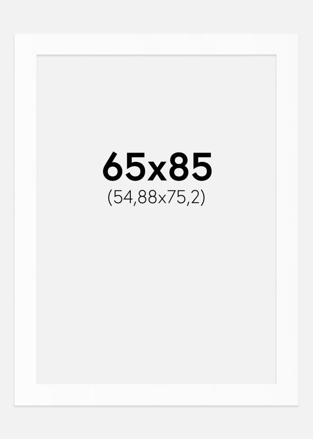 Artlink Passepartout Weiß Standard (weißer Kern) 65x85 cm (54,88x75,2)