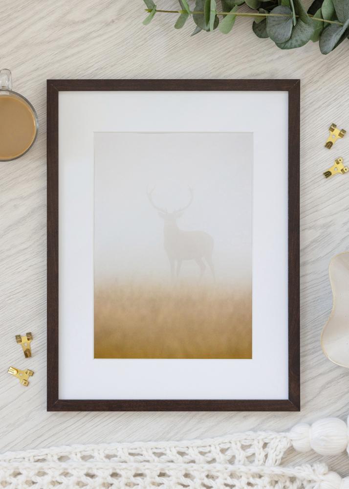 BGA Rahmen Trendy Acrylglas Walnuss 50x70 cm