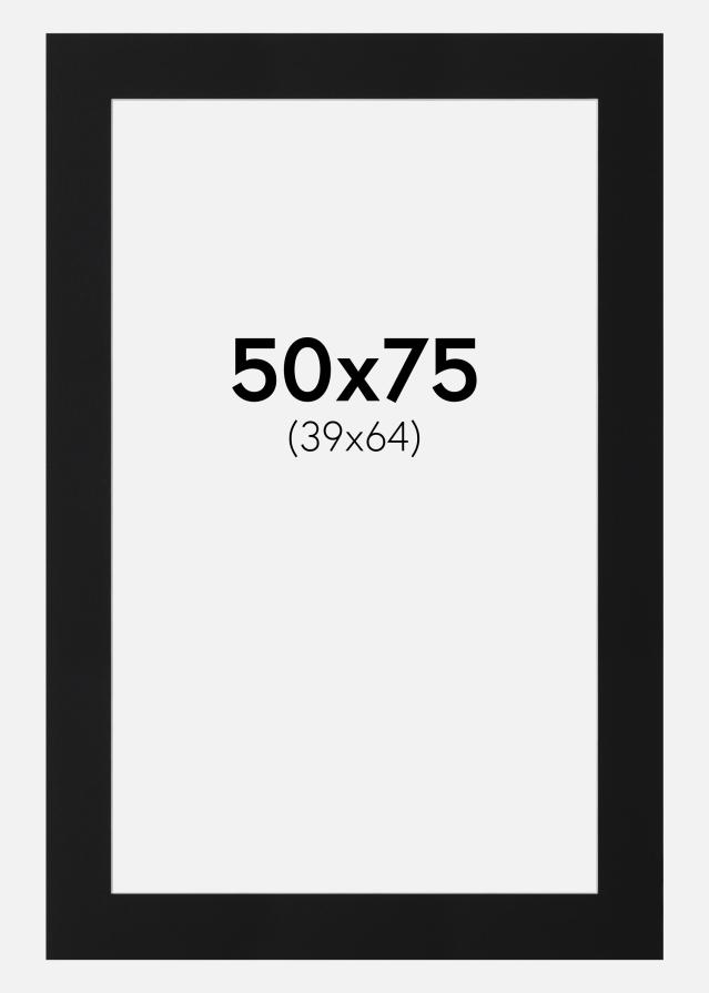Artlink Passepartout Schwarz Standard (weißer Kern) 50x75 cm (39x64)