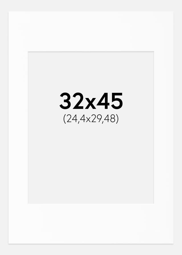 Artlink Passepartout Weiß Standard (weißer Kern) 32x45 cm (24,4x29,48)