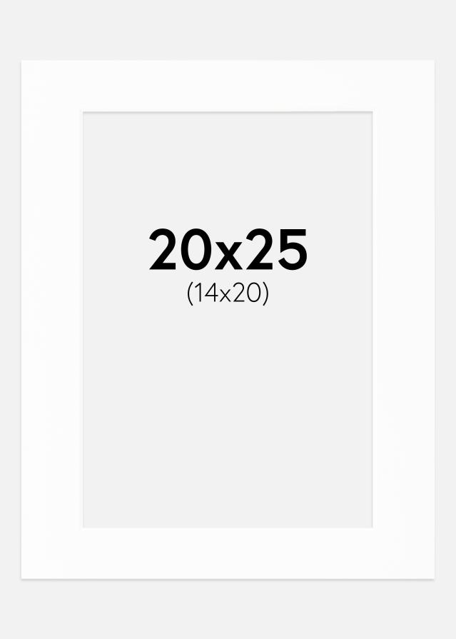 Galleri 1 Passepartout Canson Weiß (weißer Kern) 20x25 cm (14x20)