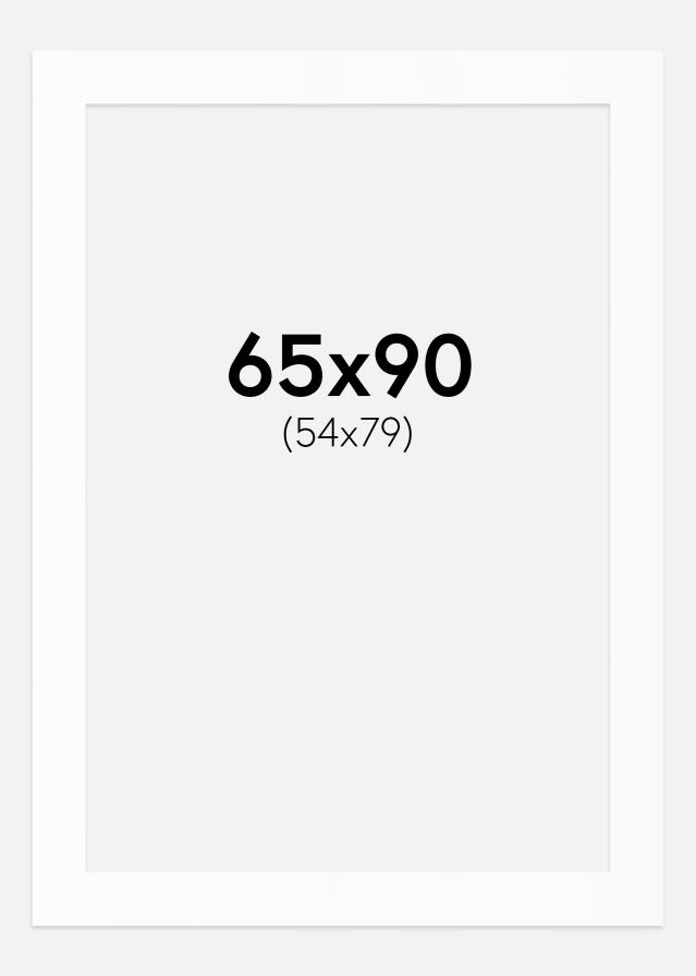 Artlink Passepartout Weiß Standard (weißer Kern) 65x90 cm (54x79)