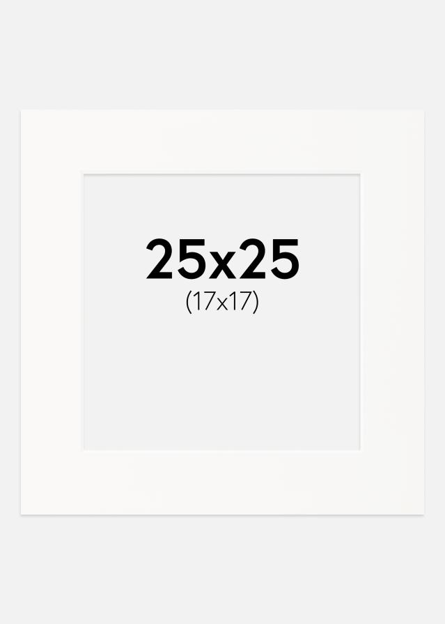 Galleri 1 Passepartout Offwhite (weißer Kern) 25x25 cm (17x17)