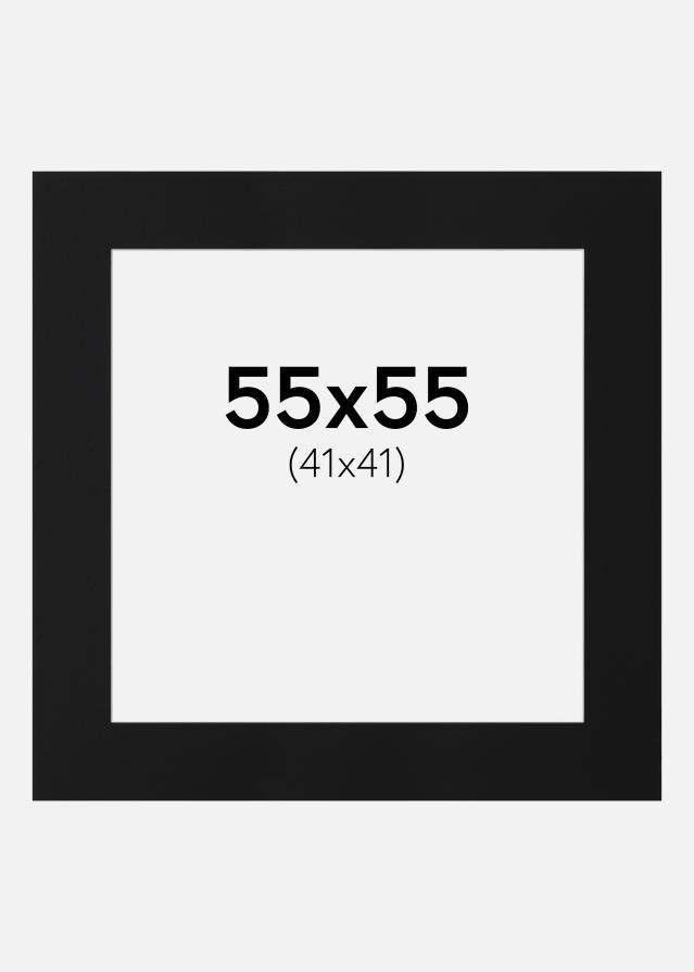 Artlink Passepartout Schwarz Standard (weißer Kern) 55x55 cm (41x41)