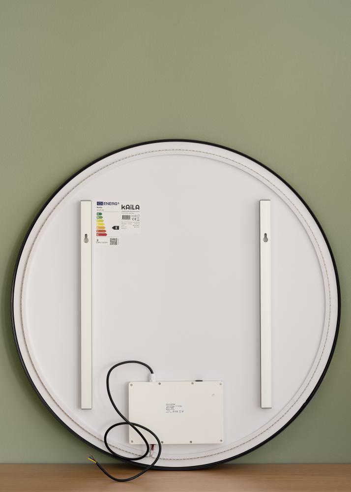 KAILA KAILA Spiegel Circle LED Schwarz 80 cm Ø