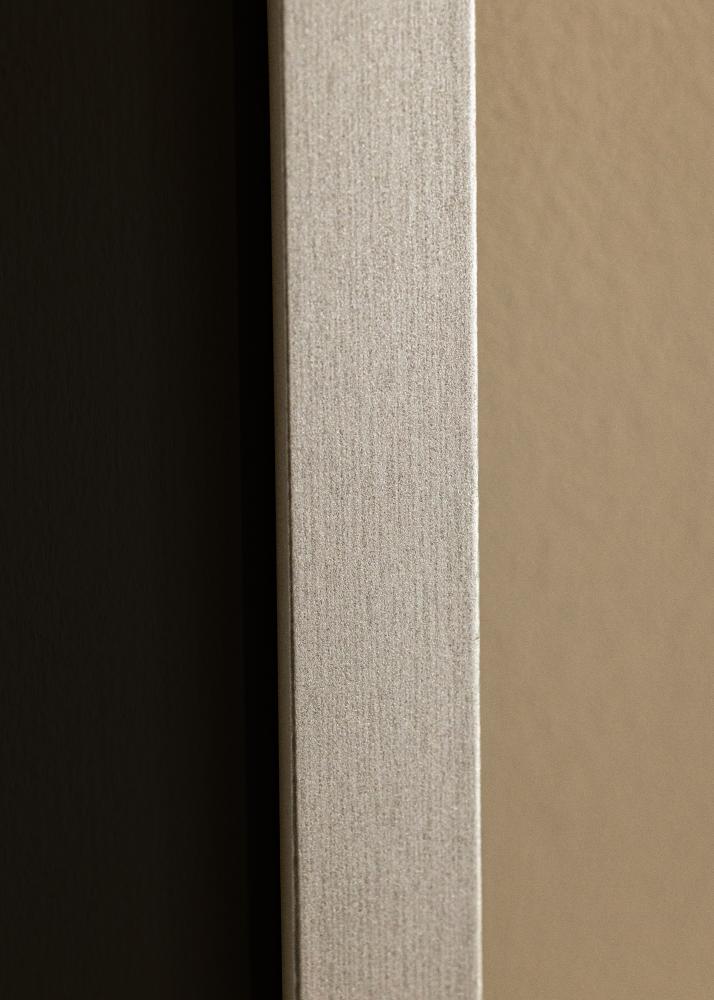 Ram med passepartou Rahmen Selection Silber 40x50 cm - Passepartout Schwarz 29,7x42 cm (A3)