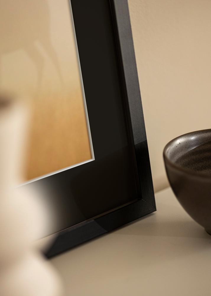 Ram med passepartou Rahmen Selection Schwarz 13x18 cm - Passepartout Schwarz 9x12 cm