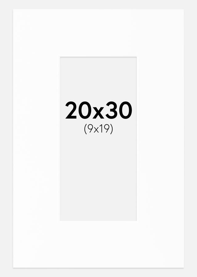 Galleri 1 Passepartout Canson Weiß (weißer Kern) 20x30 cm (9x19)