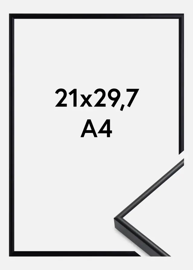 Estancia Rahmen Visby Acrylglas Schwarz 21x29,7 cm (A4)