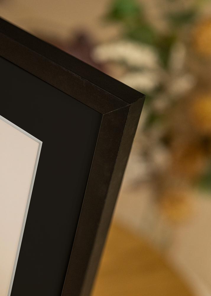 Ram med passepartou Rahmen Selection Schwarz 13x18 cm - Passepartout Schwarz 9x12 cm