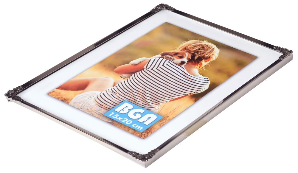 Eiri Kehykset Rahmen Rosen Metall Silber 20x25 cm