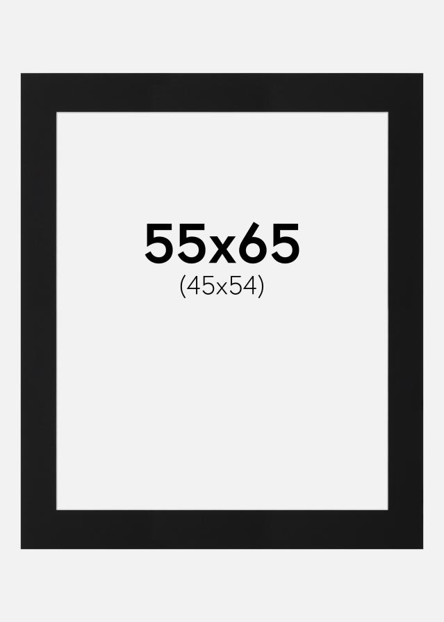 Artlink Passepartout Schwarz Standard (weißer Kern) 55x65 cm (45x54)