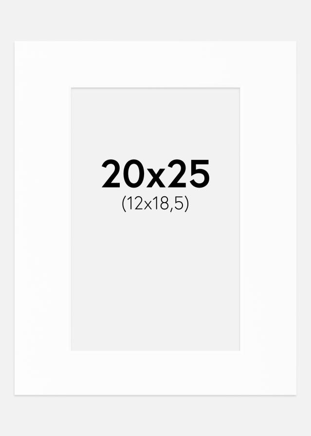 Galleri 1 Passepartout Canson Weiß (weißer Kern) 20x25 cm (12x18,5)