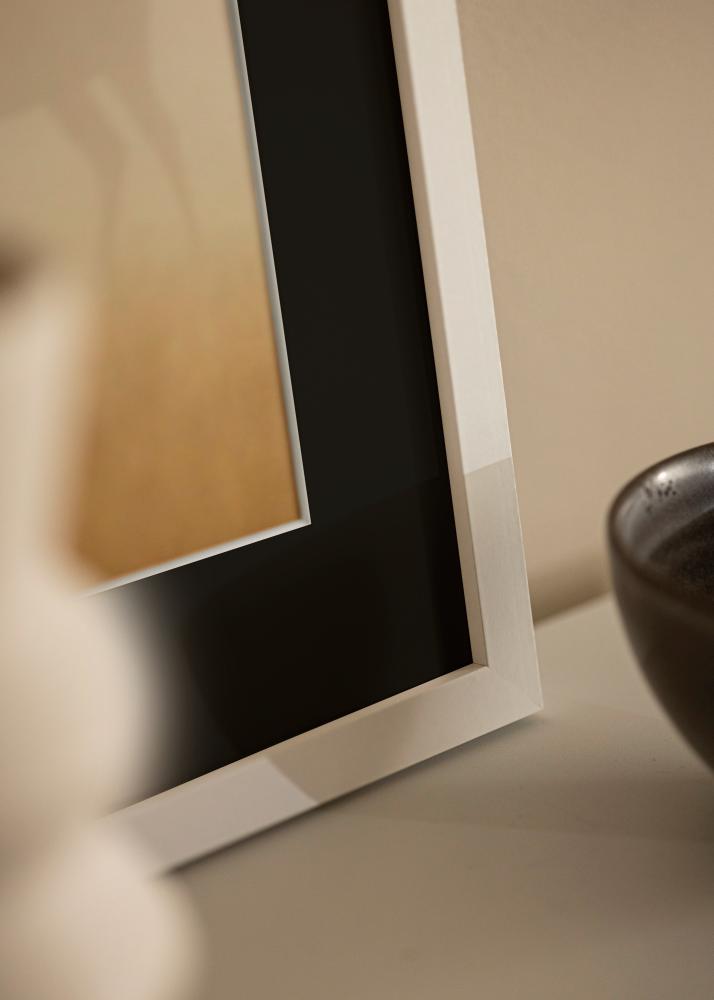 Ram med passepartou Rahmen Selection Weiß 70x70 cm - Passepartout Schwarz 60x60 cm