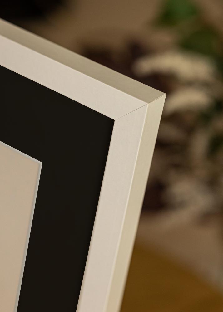 Ram med passepartou Rahmen Selection Weiß 70x70 cm - Passepartout Schwarz 60x60 cm