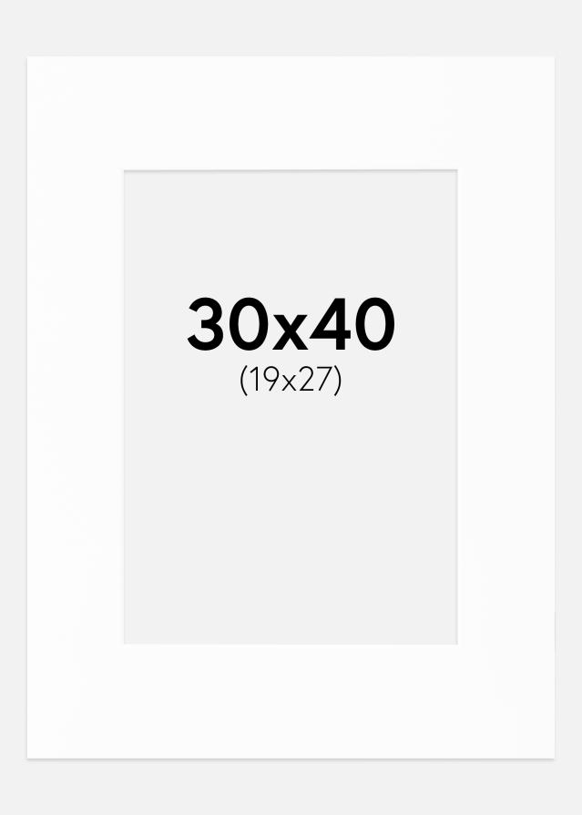 Galleri 1 Passepartout Canson Weiß (weißer Kern) 30x40 cm (19x27)