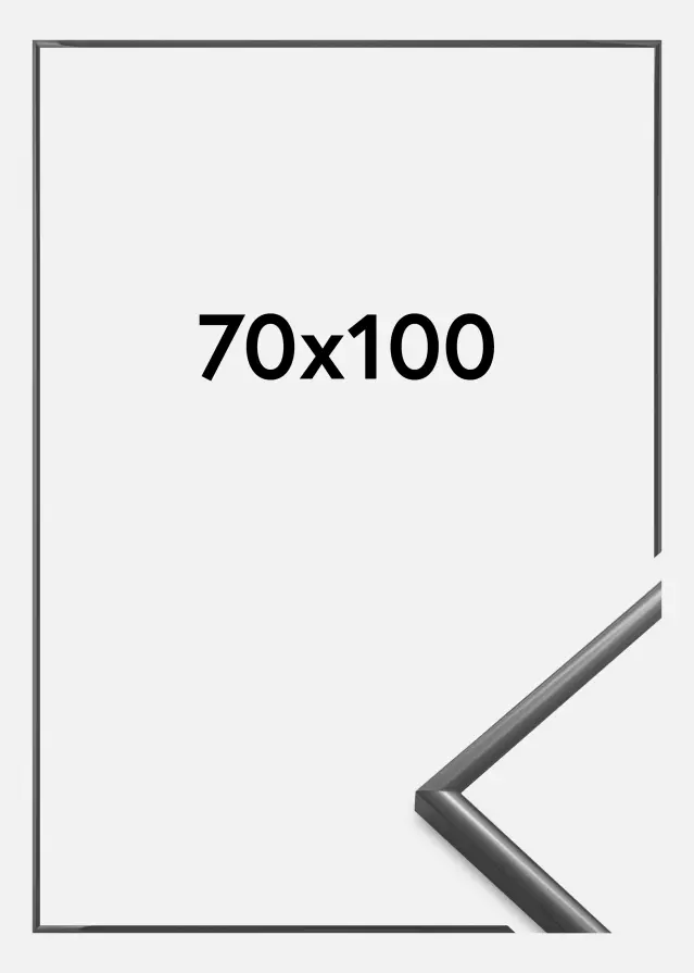 BGA Rahmen New Lifestyle Acrylglas Dunkelgrau 70x100 cm