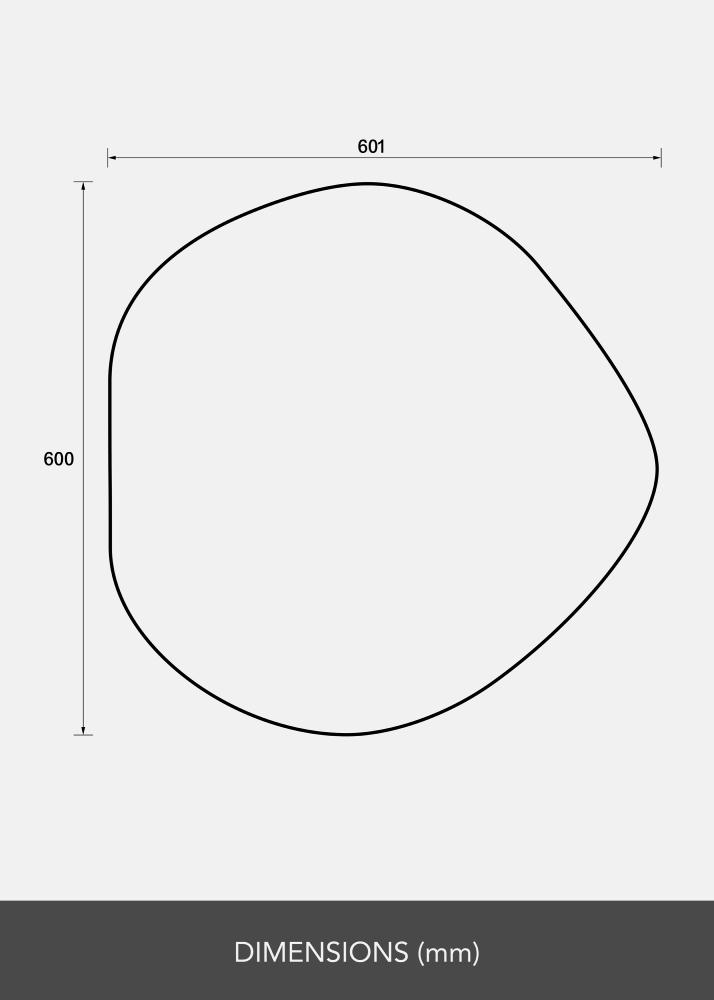 BGA Spiegel Crystal Clear 60x60 cm