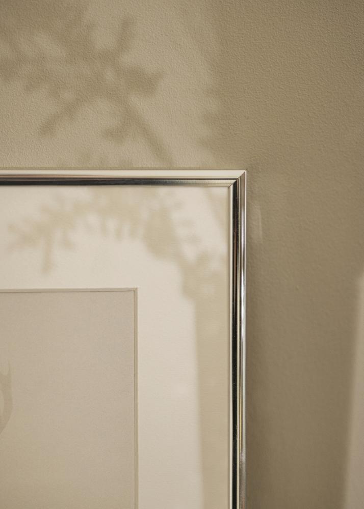 Estancia Rahmen Aluminium Acrylglas Silber Glänzend 21x29,7 cm (A4)