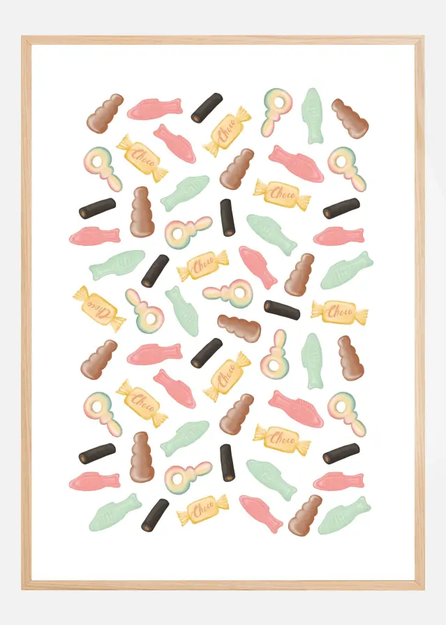 Bildverkstad Godis Poster