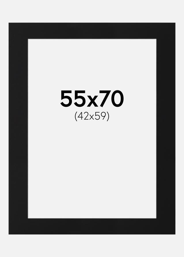 Artlink Passepartout Schwarz Standard (weißer Kern) 55x70 cm (42x59)