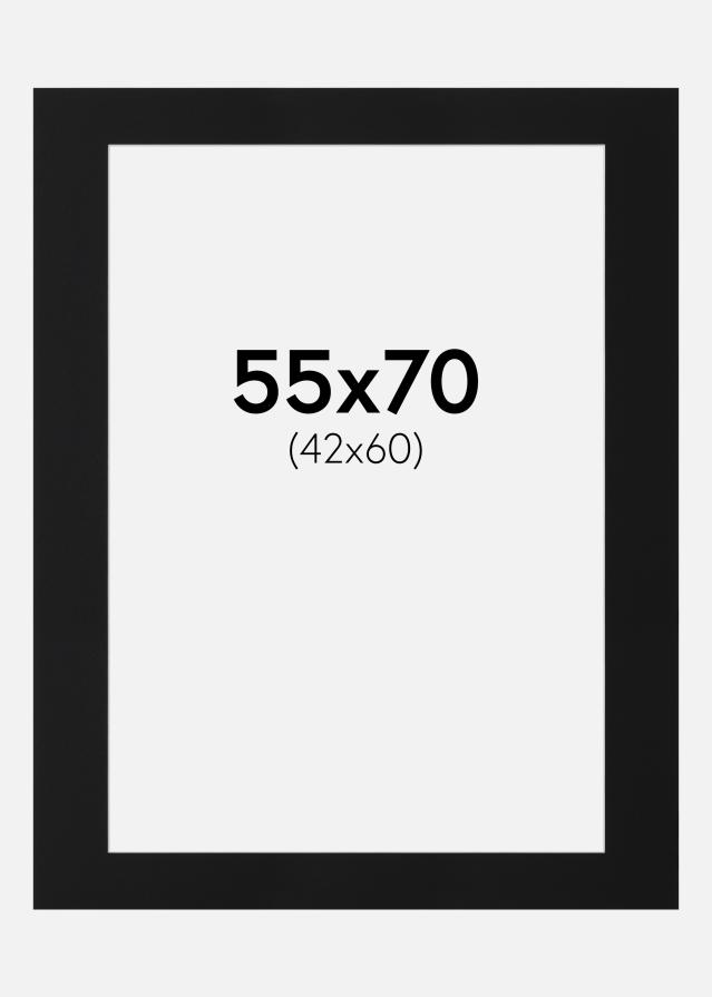 Artlink Passepartout Schwarz Standard (weißer Kern) 55x70 cm (42x60)