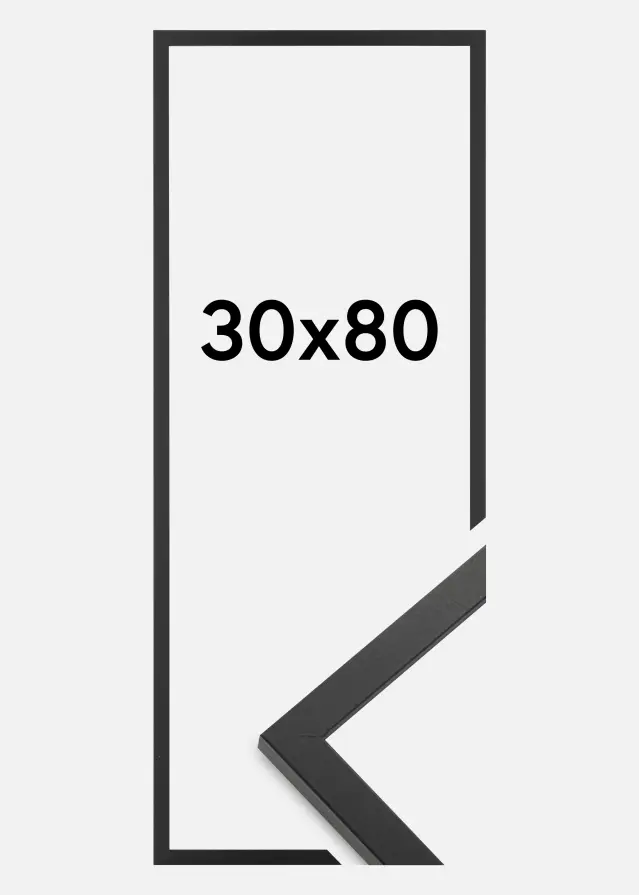 Artlink Factory I Rahmen Trendy Acrylglas Schwarz 30x80 cm