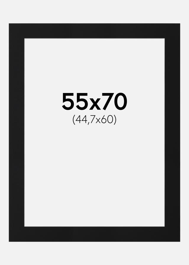 Artlink Passepartout Schwarz Standard (weißer Kern) 55x70 cm (44,7x60)