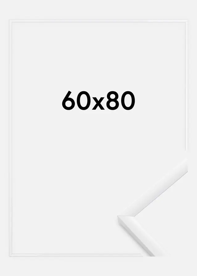BGA Rahmen New Lifestyle Acrylglas Weiß 60x80 cm