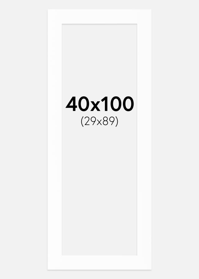 Galleri 1 Passepartout Canson Weiß (weißer Kern) 40x100 cm (29x89)