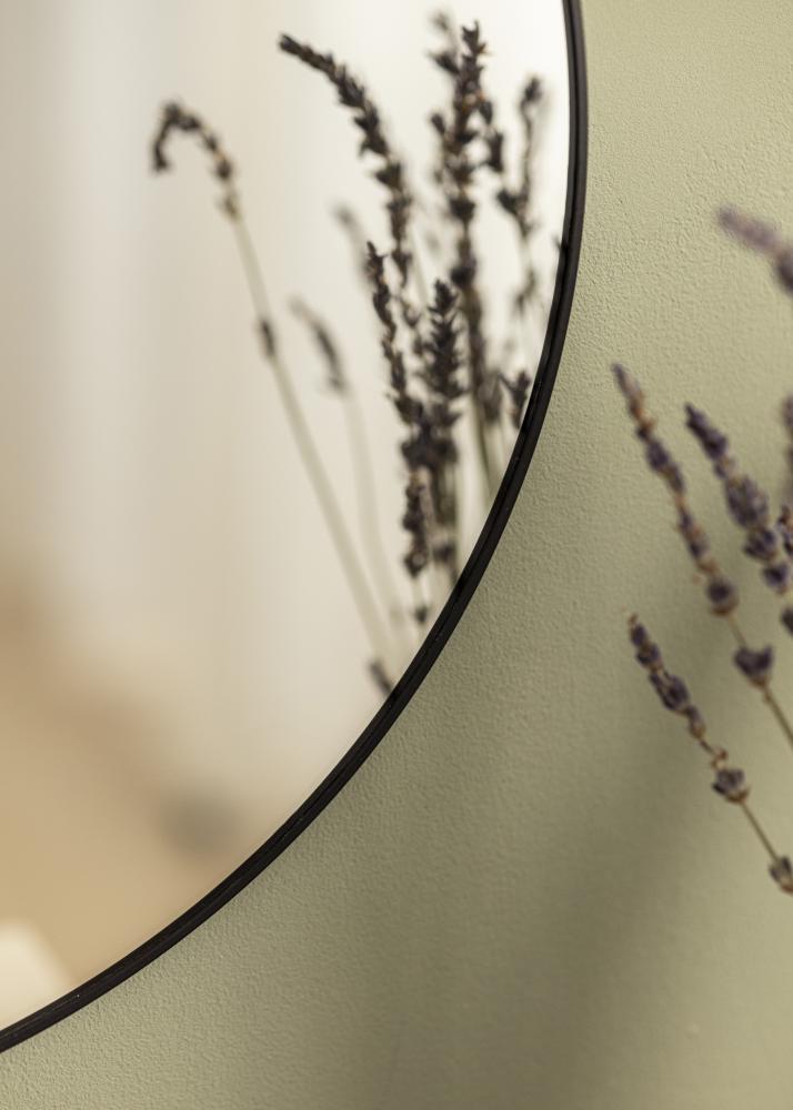 KAILA KAILA Round Mirror - Thin Black 40 cm Ø