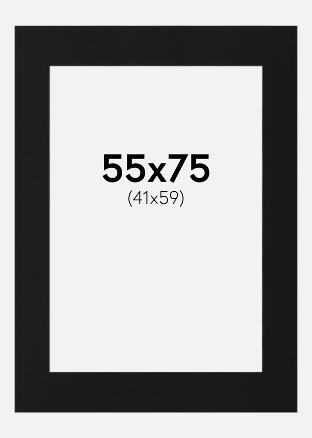 Artlink Passepartout Schwarz Standard (weißer Kern) 55x75 cm (41x59)