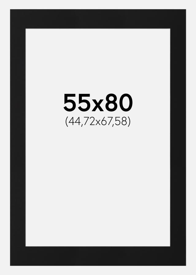 Artlink Passepartout Schwarz Standard (weißer Kern) 55x80 cm (44,72x67,58)