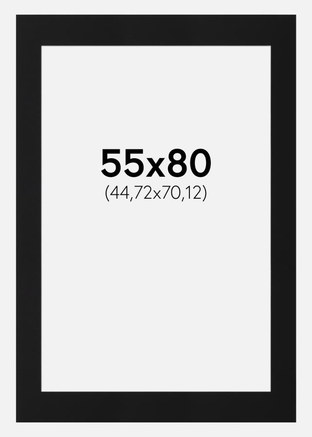 Artlink Passepartout Schwarz Standard (weißer Kern) 55x80 cm (44,72x70,12)