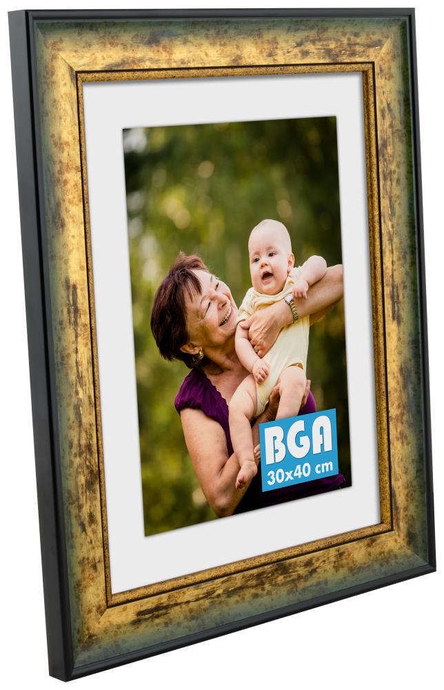 Ramverkstad Rahmen Roxen Gold meliert - Größe nach Wunsch