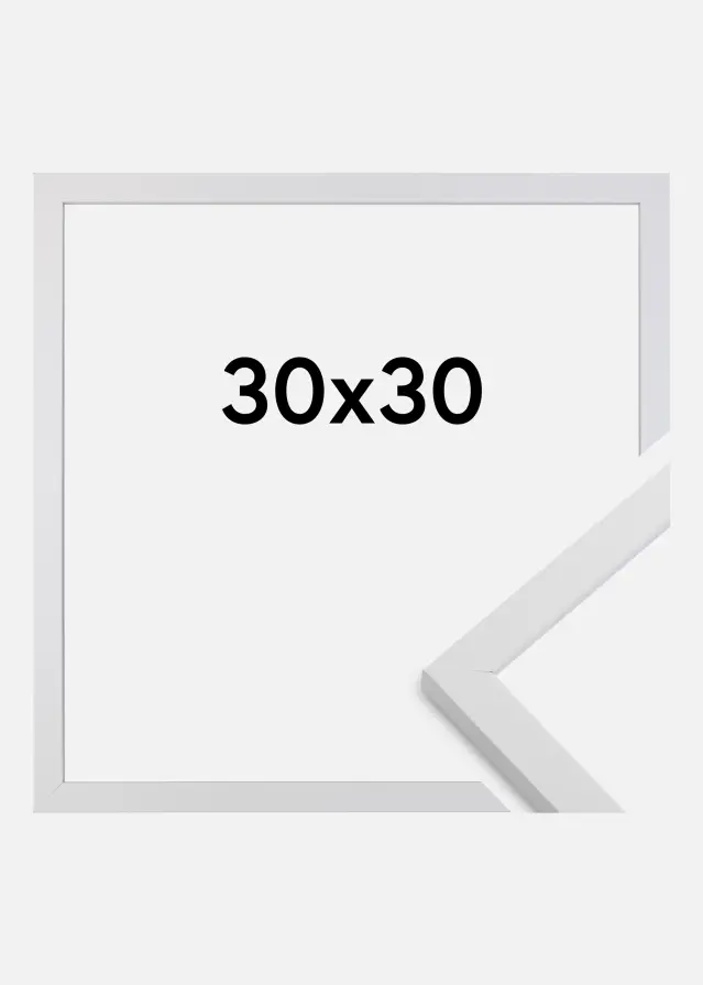 BGA Rahmen Trendy Acrylglas Weiß 30x30 cm