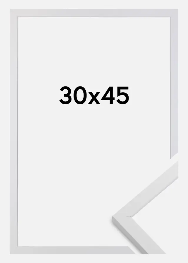 BGA Rahmen Trendy Acrylglas Weiß 30x45 cm
