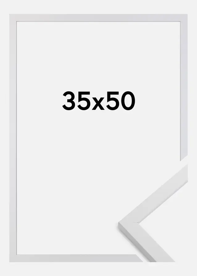 BGA Rahmen Trendy Acrylglas Weiß 35x50 cm