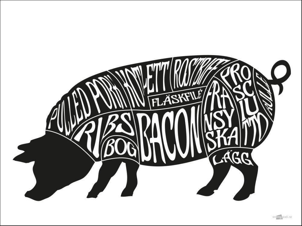 Estancia Zuschnitte Schwein 30x40 cm