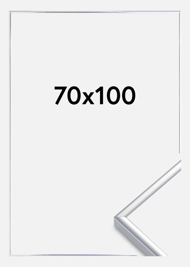 Estancia Rahmen Aluminium Acrylglas Silber Glänzend 70x100 cm